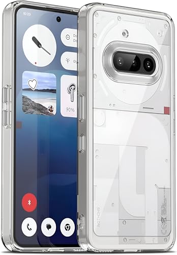 Image of Anti-Yellow Clear Case for Nothing Phone 3a | UV Shield Technology | Zero-Yellowing Formula | Drop Protection (TPU + Polycarbonate | Crystal Clear)