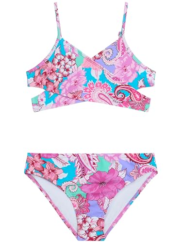 Image of Kanu Surf Girls' Coral Reef Beach Sport Wrap Around Bikini 2-piece Swimsuit