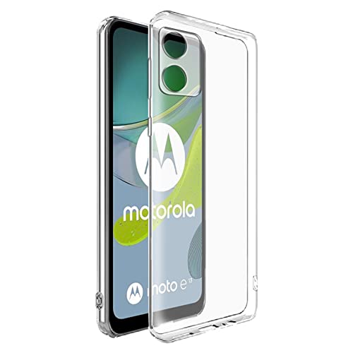 Image of Amazon Brand- Solimo Mobile Cover for Motorola Moto E13 4G (Soft & Shockproof Back Case with inbuilt Cushioned Edges), Transparent