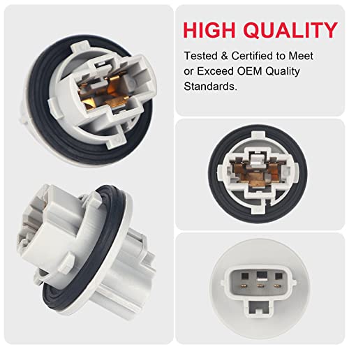 Front Turn Signal Light Socket Fit for Toyota Tacoma Tundra Replaces# 90075-60060 9007560060 (2Pcs)