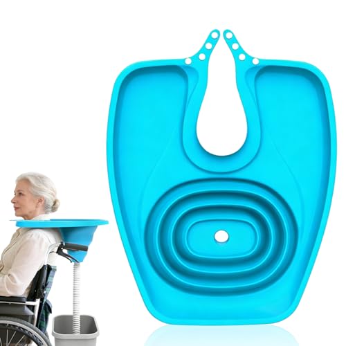 Bac pour Laver Les Cheveux, Plateau De Lavage Des Cheveux avec Tuyau, Bassin De Lavage De Cheveux Portable, Bassin De Shampoing Pliable pour Âgé Femmes...