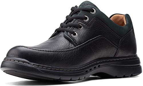 Image of Clarks Un Brawley Lace Leather Shoes