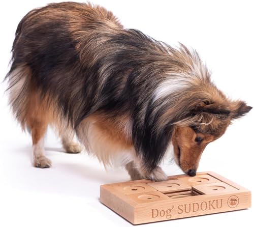 My Intelligent Dogs Interaktives Hundespielzeug Intelligenz, Hundepuzzle - Intelligenzspielzeug für Hunde Mentalen Auslastung - Interaktives Spielzeug Hund, Denkspiele für Hunde Sudoku S Advanced
