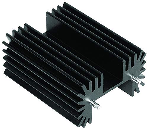 MFG RA-T2X-64E R Series Black Anodized 63.5 mm Height TO-218/TO-220/TO-247 Device Heatsink - 10 item(s)