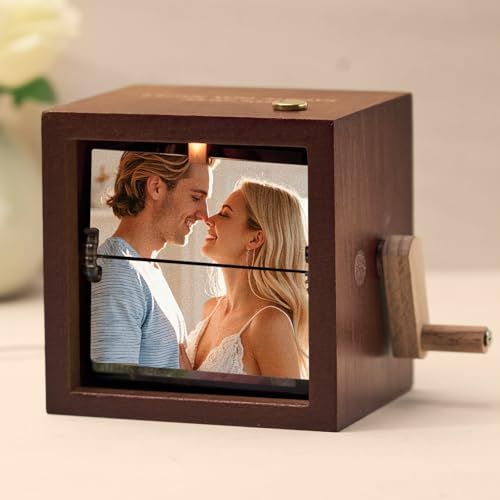 Album Fotos Personalizado Album de Fotos con Manivela Luz Led Mar...