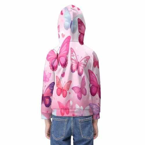Hoodie papillon 3D de qualité pull à capuche finitions soignées pour ado - 6