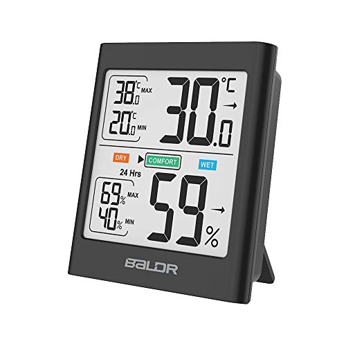 BALDR Digital Indoor Thermometer & Hygrometer - Compact and Versatile Design with Motion Activated Backlight, Accurate Temperature Monitor & Humidity Gauge - Thumbnail 5
