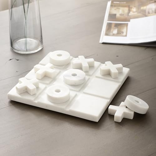Tablero de Juego Tic Tac Toe de Mármol Natural miniatura 6