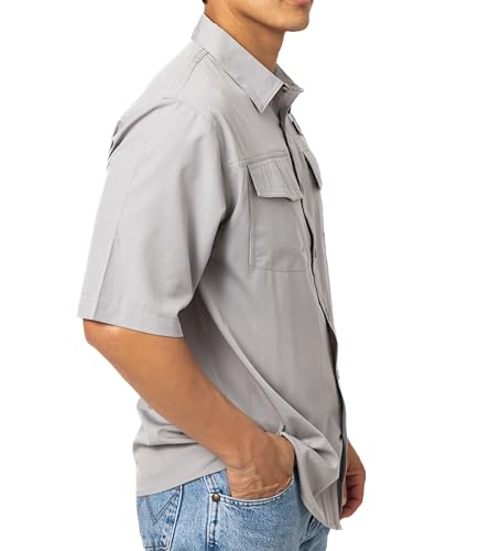 Realtree Men's Short Sleeve Performance Tech Vented UPF 50+ Sun Protection Fishing Shirts2