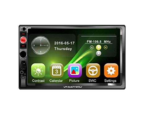 Radio Automotivo Central Multimídia Universal Mp5 2 Din 7 Polegadas HD 4x60w Espelhamalhento USB Bluetooth Aux. SD