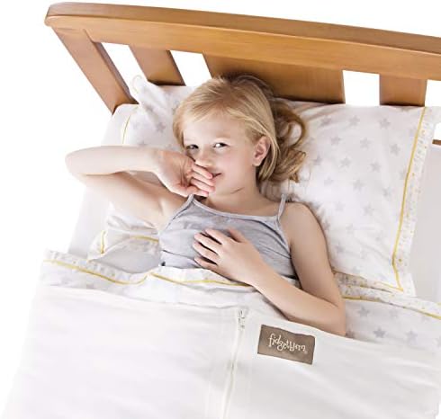 Fidgetbum Compression Sheet for Single Bed Long | Luxury Stretch Cotton | Zip-up for easy access | Reduces Stress, helps with Sensory & Sleep issues | 160 x 150cm