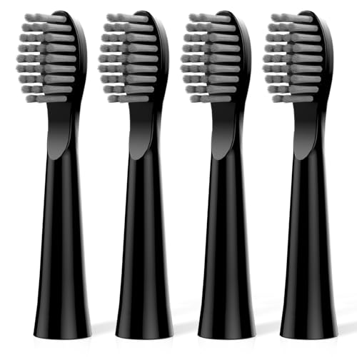 Tête de brosse de rechange pour brosse à dents électrique MGW M500, 4 pièces (noir)