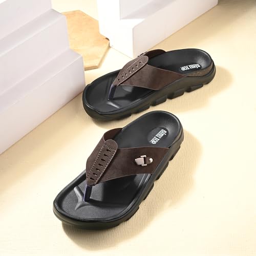 Image of All Seasons Men's Slippers Breathable, Soft-Lined, and Non-Slip for Durability Indoors or Outdoors All Year Long