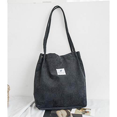 ZhengYue Dames handtas groot canvas tas dames cord schoudertas hengseltas shopper dames voor universiteit werk meisjes school - Image 7