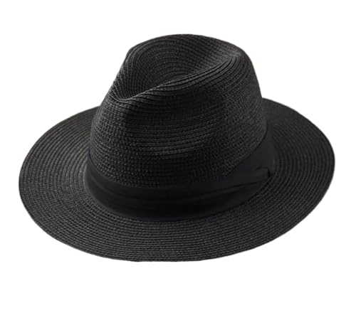 Sun Hats For Hats Sombrero de paja de cabeza grande plegable for hombre, sombrero de vaquero de verano al aire libre, sombreros for el sol y la playa de arena, sombrero Fedora de talla grande for homb