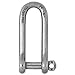 Wichard Stainless Steel Captive Pin Long D Shackle - Size: 5/16"