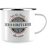 Emaille-Tasse der Marke JUNIWORDS mit Motiv / Spruch 