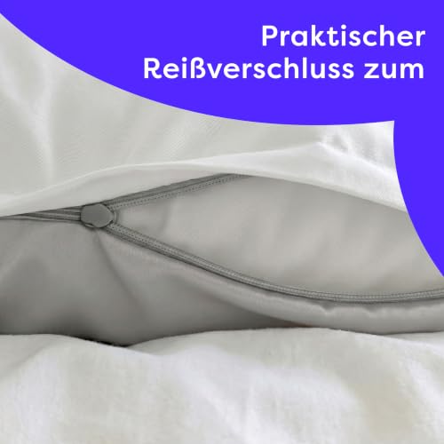 Wolkenfeld Mikrofaser Bettwäsche 200x200 cm – Kuschelig Weich, Bügelfrei & Doppelt Gebürstet – Oeko-TEX Bettwäsche-Sets… – Ansicht 5