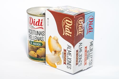 DIDI PACK-3 VERMUDET DIDI(Almejones, mejillones, aceitunas rellenas)