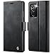 owlhold Handyhülle für Samsung Galaxy Note 20 Ultra hülle klapphülle Premium RFID Lederhülle Faltbare Handytasche Schutzhülle Kartenfach Standfunktion hülle Samsung Galaxy Note 20 Ultra 5G - Schwarz