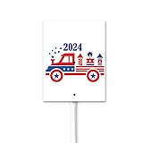 Décorations du 4 juillet - Panneaux de cour d'extérieur - Décoration du 4 juillet - Décoration de fête patriotique des États-Unis - Décoration de cour pour le jour de l'indépendance, le jour