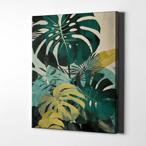 Toile encadrée tropicale haut de gamme Jungle Forms III Spiffing Prints - 4
