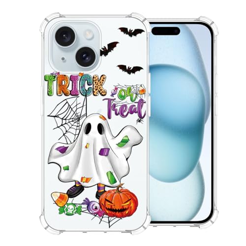 Coque iPhone 15 Plus antichoc évite les rayures motif fantôme TPU