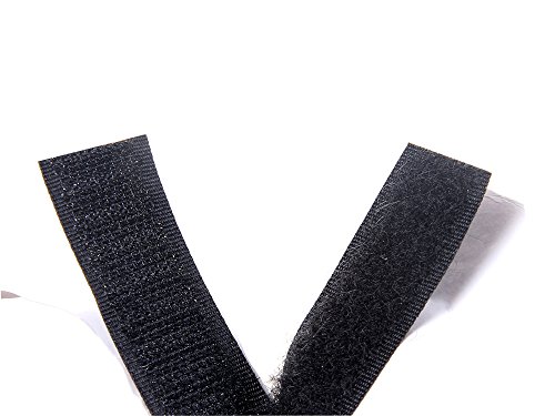 25M x 50mm Bande crochet & boucle Auto Adhésif, Scratch Rubans TKB5031 Noir