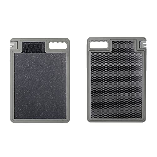 HDNCJFLEQ Tbla de Cortar Tabla de Cortar de Acero Inoxidable de Panal 304, Tabla de Cortar de Doble Cara, Tabla de Cortar Profesional con Asas para Carne Tablas de Cortar para la Cocina