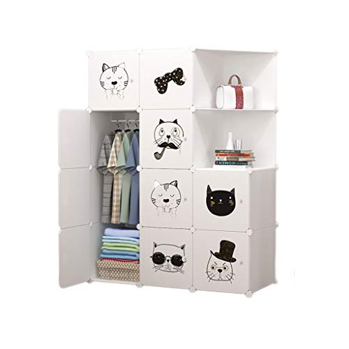 Armario modular con 7 cubos y zona para colgar ropa en dormitorio 2