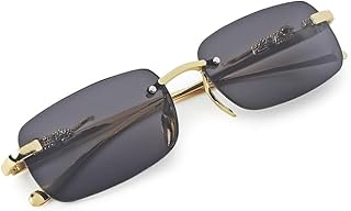 usjones Mc Stan Rimless Sunglasses For Men and Womens Retro Luxury Metal Frameless Rectangle Leopard Arms Colored Lens Sun Glasses-picture-37