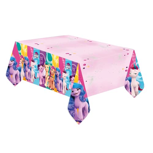 amscan 9911893 My Little Pony Nappe en Papier 120 x 180 cm pour Anniversaire d'enfant Décoration d'anniversaire