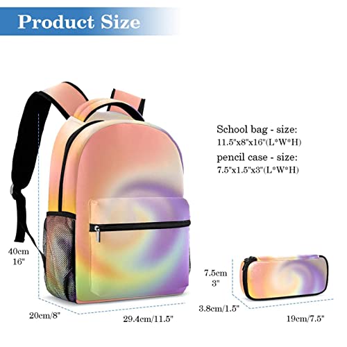 Sac à dos dégradé doux multicolore style moderne pour étudiants