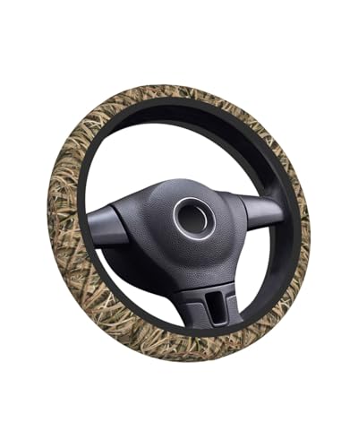 LOZUQII Elastic Steering Wheel Cover Car Accessories Cute Universal 15 Inch Absorbing Sweat Non-Slip Breathable for Man - Mossy Oak Shadow Grass Blades