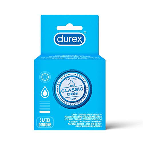 Durex Classic Condom, 3 Count