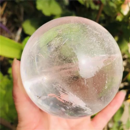 Gemstone stone esfera premium de cuarzo transparente de 9-10 cm 3