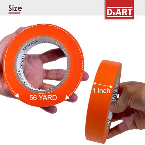 Image of DEART Colored Masking Painters Labeling Tape Masking Tape 1 inch Color Painter Tapes for Arts & Crafts Labeling or Coding, Art Supplies Color Tape Rolls, Colorful Craft Tapes