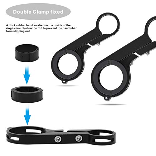 Yungeln Handlebar Extender Bicycle Aluminum Alloy Bracket Extension Double Handlebar Extension Mount Holder Use Compatible For Xiaomi M365/Pro 1S Ninebot And Mountain Bicycle #TOP2