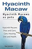 Hyacinth Macaw. Hyacinth Macaws as pets. Hyacinth Macaws Pros and Cons, Care, Housing, Diet and Health.