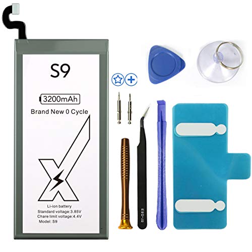 DEJIMAX Alta Capacidad 3200mah Reemplazo de Batería S9 para Samsung Galaxy S9, Batería de Litio de Alta Capacidad 3200mah para S9 / G960F / EB-BG960ABE