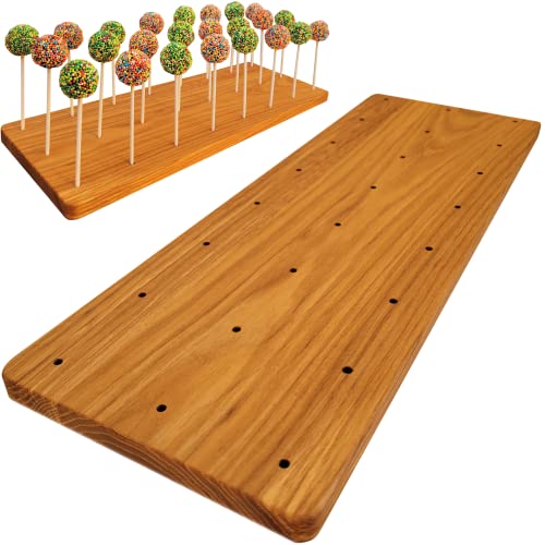 Wooden Cake Pop Stand. Wooden Display Stand Wood Cupcake Stands Tool Free, Rustic Risers For