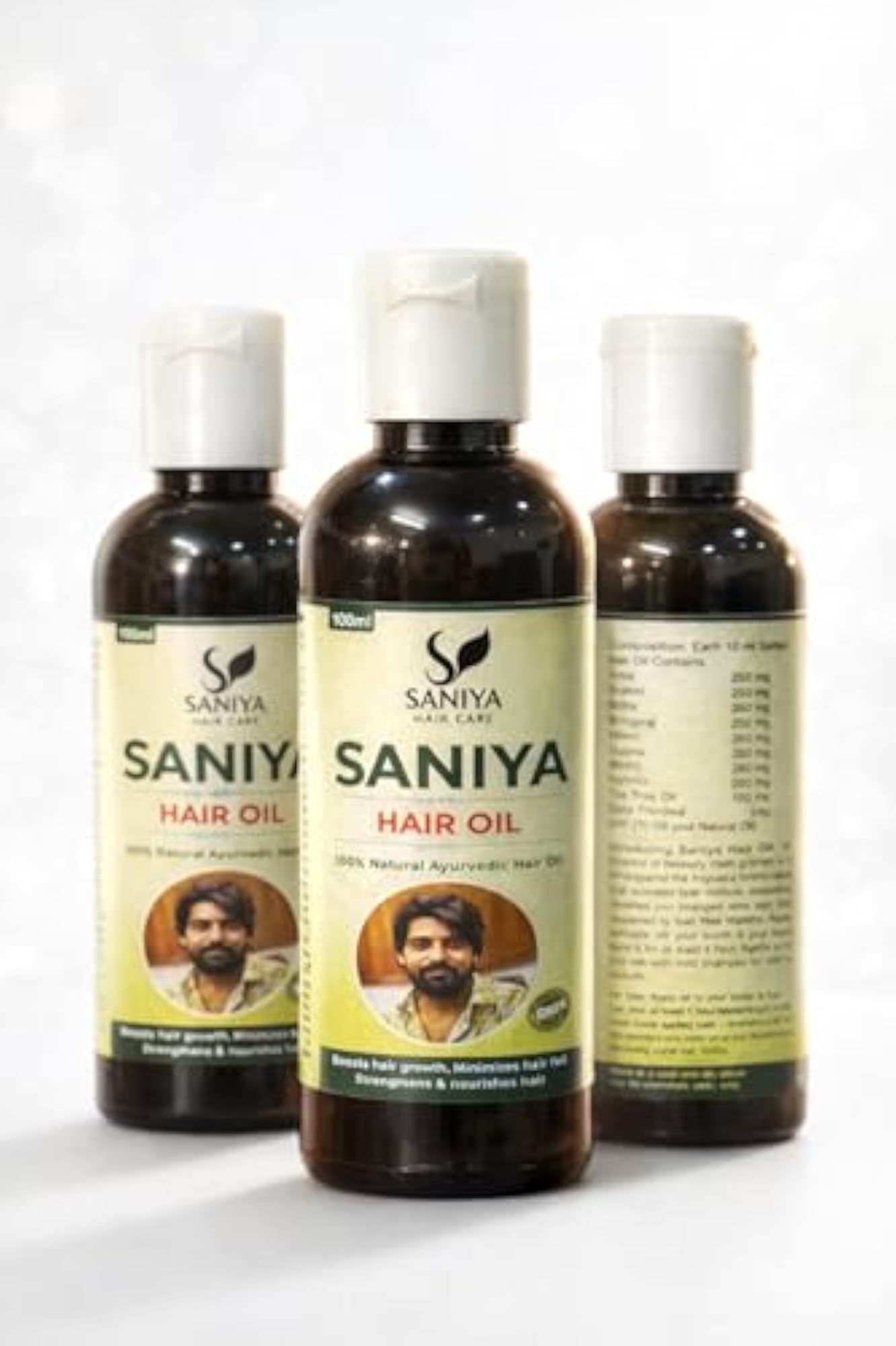 Saniya Herbal Hair Shampoo for Growth & Dandruff Control