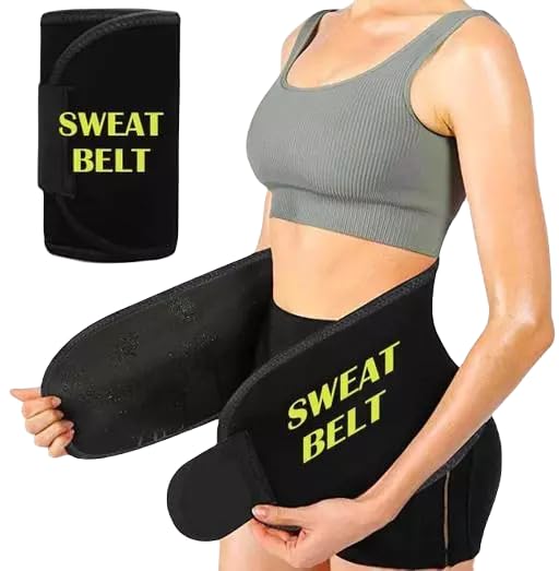 Weight lose belt fat lose belt pet kam karne ki belt patla hone ka belt sweat slim belt hot belt yoga belt,GYM BLET exercise belt tummy trimmer belt for men & women (Free size, Pack of 1) (AE-019) (B0CY8HQ8T1) Amazon Price History, Amazon Price Tracker