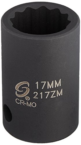 Sunex 217zm 1/2-Inch Drive 17-mm 12-Point Impact Socket