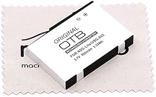 Ersatz Akku passend für Nintendo DS Lite Spielkonsole (Ersetzt Original-Akku USG-003) Akku OTB mit mungoo Displayputztuch