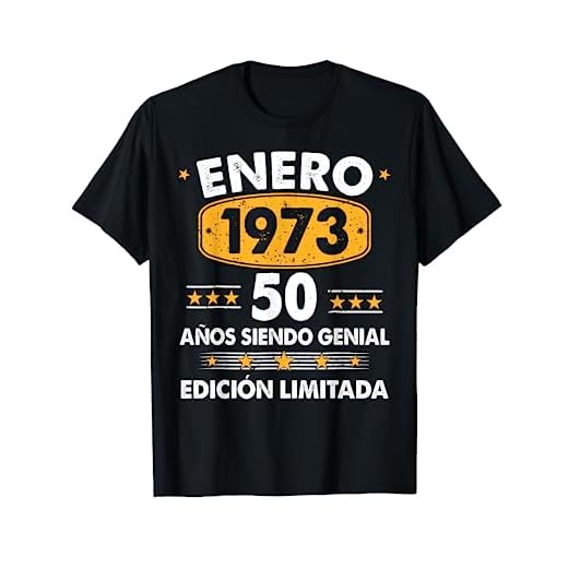 Hombre 50 Años Cumpleaños Regalo Hombre Enero 1973 Enero 50 Años Camiseta