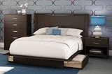 South Shore Bedroom Set Step One Collection, Chocolate, 4-Piece