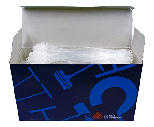 Secur-A-Tach Loop Fasteners – 9” Loop Fasteners for Hand Tagging Hard Goods – Retail & Industrial Tag Attaching – 5,000 Natural Colored Plastic Loops