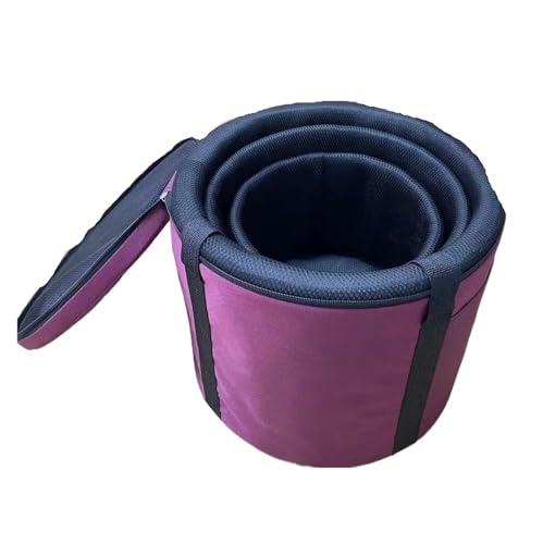 Sac pour bol chantant en cristal et étui de transport rembourré avec couches de protection