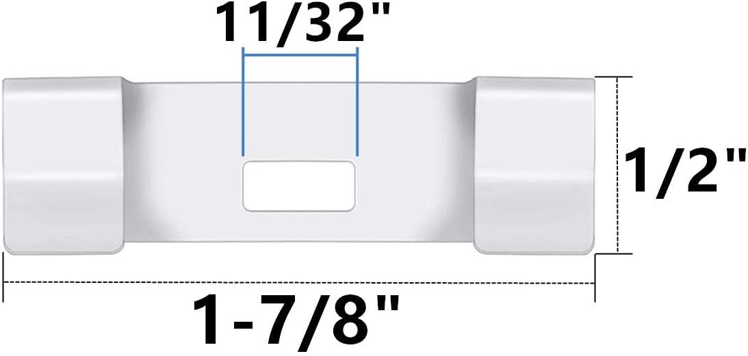 Kit Di Riparazione Per Tende Verticali – 10 Pezzi Di Carrier E Steli Di Ricambio In Plastica Bianca – Parti Di Sostituzione Universali Per Tende